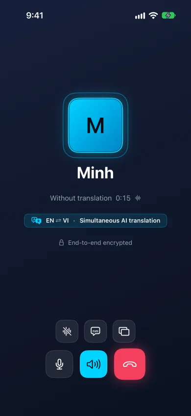 Skrini ya simu kwenye iPhone bila tafsiri: simu inaonyesha Imefungwa kwa mwisho hadi mwisho